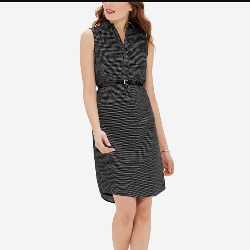 Belted work dress